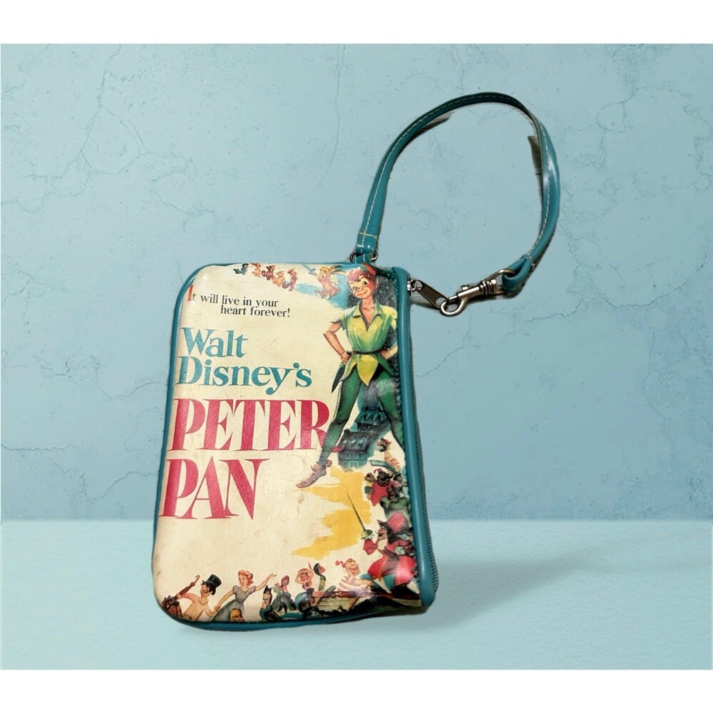 Disney Peter Pan Teal Graphic Wristlet